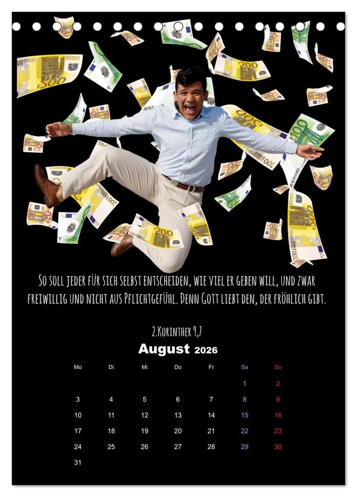 Weitere Ansicht: Der Bibelkalender - mit Gottes Wort durchs Jahr (Tischkalender 2026 DIN A5 hoch), CALVENDO Monatskalender | Stefan Widerstein - SteWi.info, Calvendo