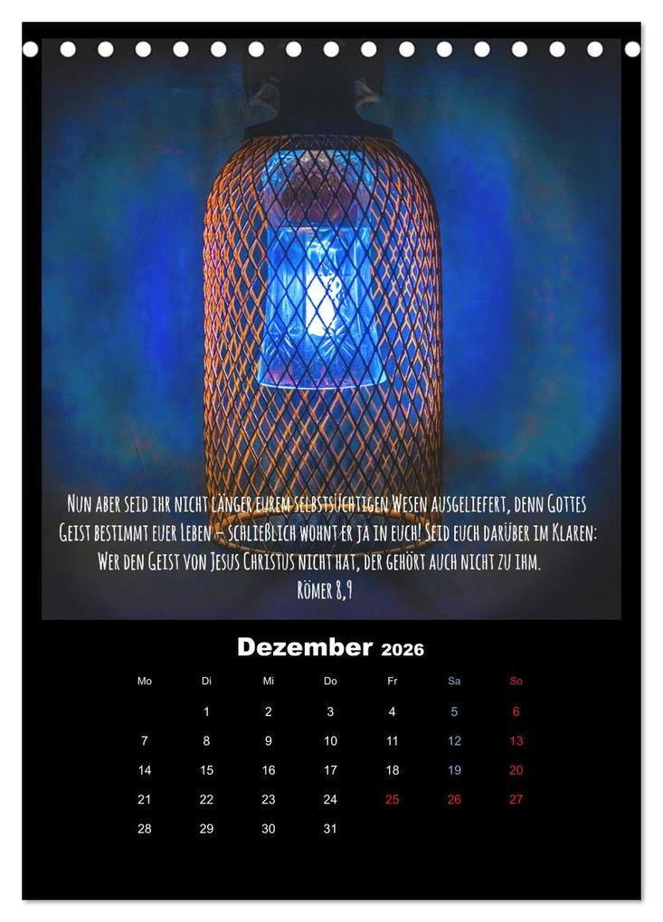 Weitere Ansicht: Der Bibelkalender - mit Gottes Wort durchs Jahr (Tischkalender 2026 DIN A5 hoch), CALVENDO Monatskalender | Stefan Widerstein - SteWi.info, Calvendo