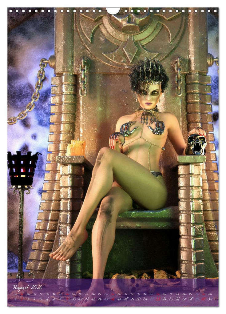 Weitere Ansicht: Sexy Goth Girls - Gothic Pin Ups (Wandkalender 2026 DIN A3 hoch), CALVENDO Monatskalender | Karsten Schröder, Calvendo
