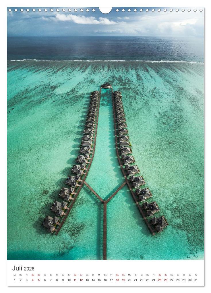 Weitere Ansicht: Malediven - Das wunderschöne Urlaubsparadies. (Wandkalender 2026 DIN A3 hoch), CALVENDO Monatskalender | M. Scott, Calvendo
