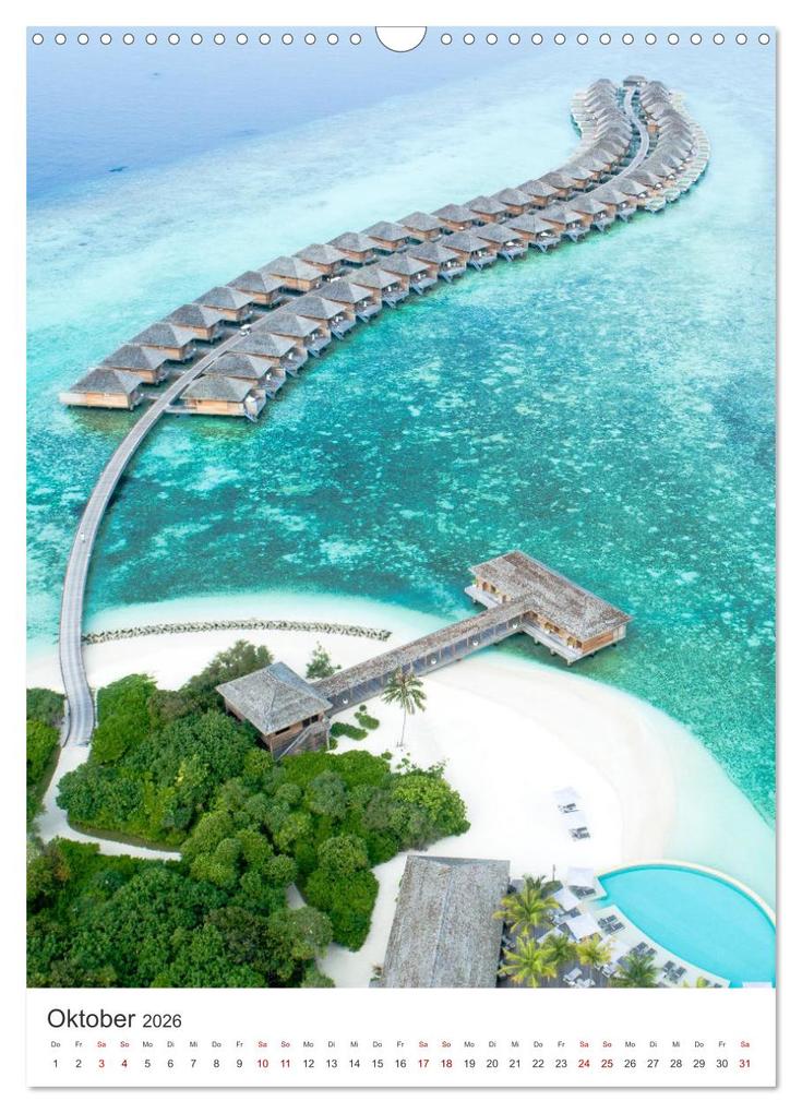 Weitere Ansicht: Malediven - Das wunderschöne Urlaubsparadies. (Wandkalender 2026 DIN A3 hoch), CALVENDO Monatskalender | M. Scott, Calvendo