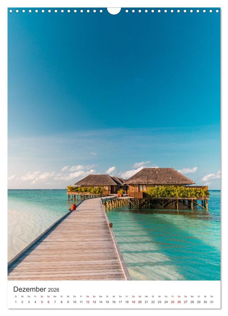 Weitere Ansicht: Malediven - Das wunderschöne Urlaubsparadies. (Wandkalender 2026 DIN A3 hoch), CALVENDO Monatskalender | M. Scott, Calvendo