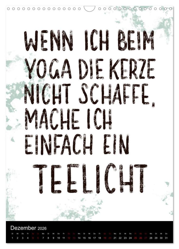 Weitere Ansicht: Und bei dir so ...? Witzige Sprüche gegen die Tücken des Alltags (Wandkalender 2026 DIN A3 hoch), CALVENDO Monatskalender | Christine B-B Müller, Calvendo