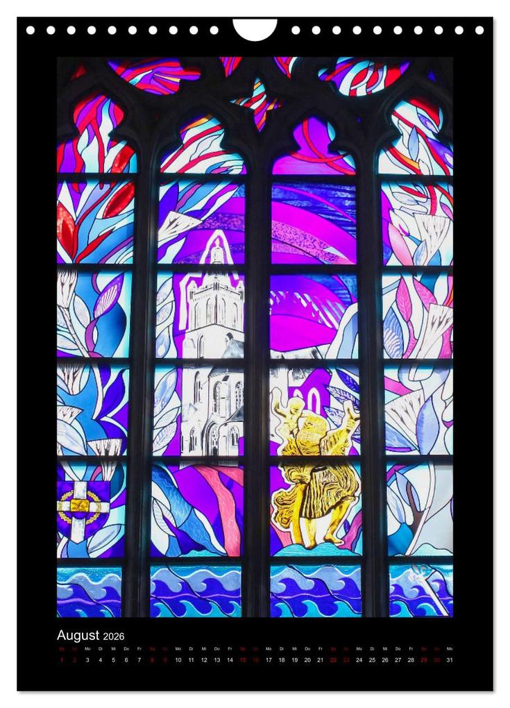Weitere Ansicht: Kirchenfenster - Sakrale Glaskunst (Wandkalender 2026 DIN A4 hoch), CALVENDO Monatskalender | Elisabeth Schittenhelm, Calvendo