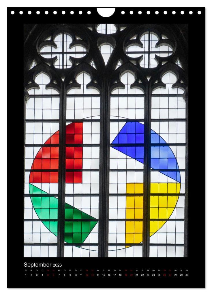 Weitere Ansicht: Kirchenfenster - Sakrale Glaskunst (Wandkalender 2026 DIN A4 hoch), CALVENDO Monatskalender | Elisabeth Schittenhelm, Calvendo