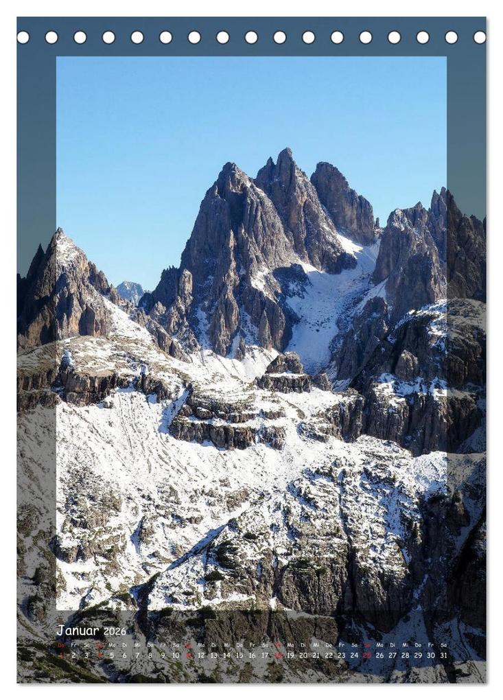Weitere Ansicht: Bergwelten Wandkalender (Tischkalender 2026 DIN A5 hoch), CALVENDO Monatskalender | Calvendo, Fotografin Miriam Schwarzfischer