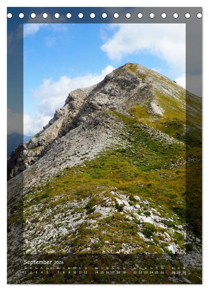Weitere Ansicht: Bergwelten Wandkalender (Tischkalender 2026 DIN A5 hoch), CALVENDO Monatskalender | Calvendo, Fotografin Miriam Schwarzfischer