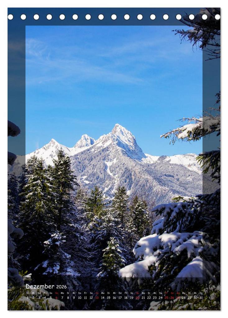 Weitere Ansicht: Bergwelten Wandkalender (Tischkalender 2026 DIN A5 hoch), CALVENDO Monatskalender | Calvendo, Fotografin Miriam Schwarzfischer