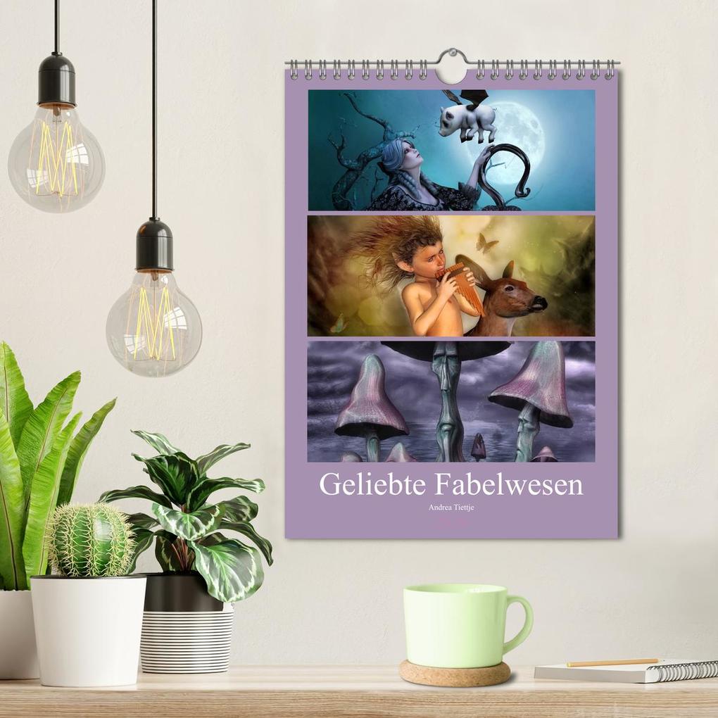 Weitere Ansicht: Geliebte Fabelwesen (Wandkalender 2026 DIN A4 hoch), CALVENDO Monatskalender | Andrea Tiettje, Calvendo