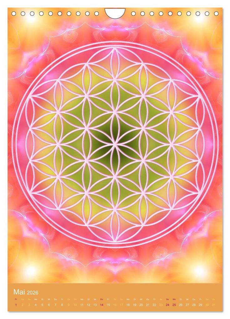 Weitere Ansicht: Blume des Lebens - Harmonie durch Symbolkraft (Wandkalender 2026 DIN A4 hoch), CALVENDO Monatskalender | Gaby Shayana Hoffmann, Calvendo