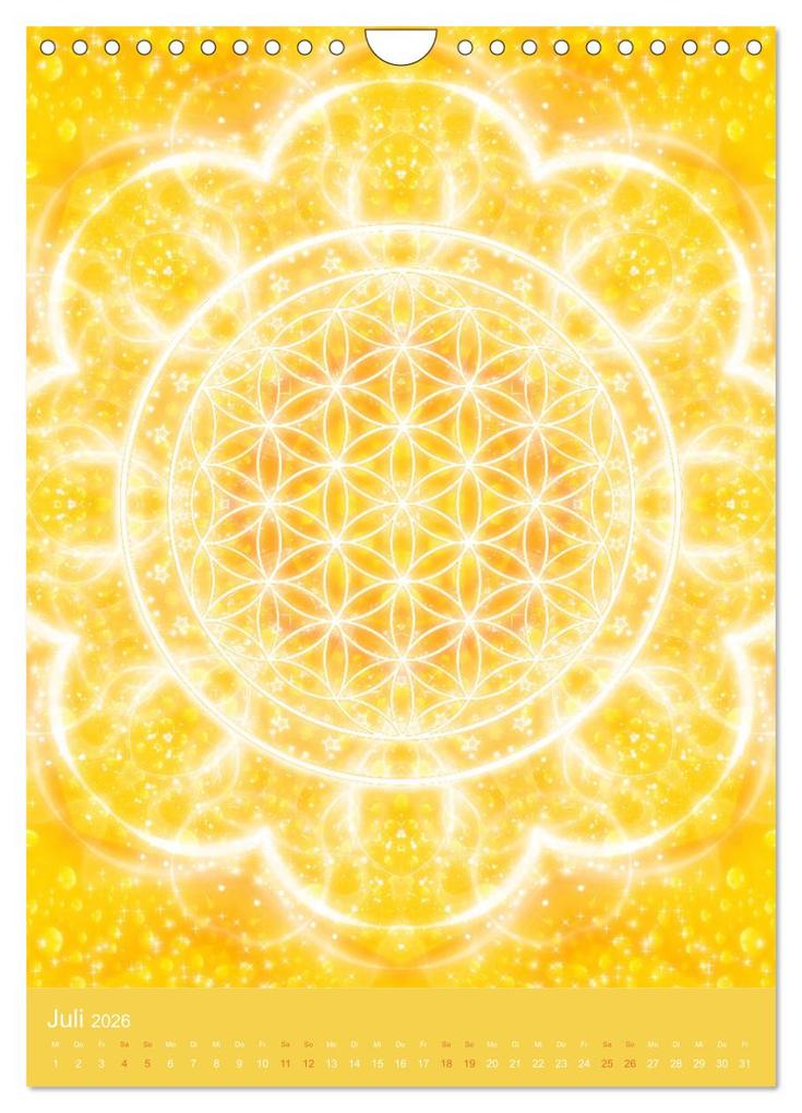 Weitere Ansicht: Blume des Lebens - Harmonie durch Symbolkraft (Wandkalender 2026 DIN A4 hoch), CALVENDO Monatskalender | Gaby Shayana Hoffmann, Calvendo