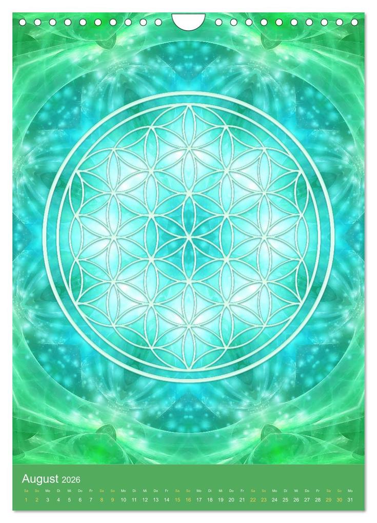 Weitere Ansicht: Blume des Lebens - Harmonie durch Symbolkraft (Wandkalender 2026 DIN A4 hoch), CALVENDO Monatskalender | Gaby Shayana Hoffmann, Calvendo