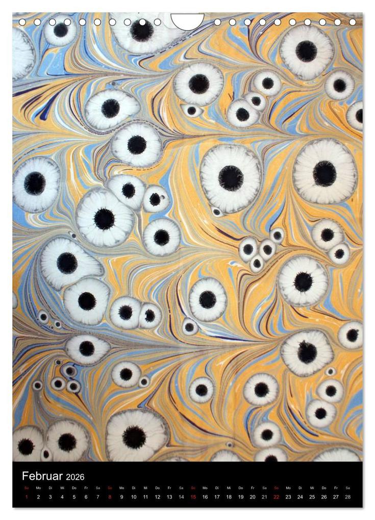 Weitere Ansicht: Ebru - Marmorieren auf Wasser (Wandkalender 2026 DIN A4 hoch), CALVENDO Monatskalender | Ebru Oezel, Calvendo