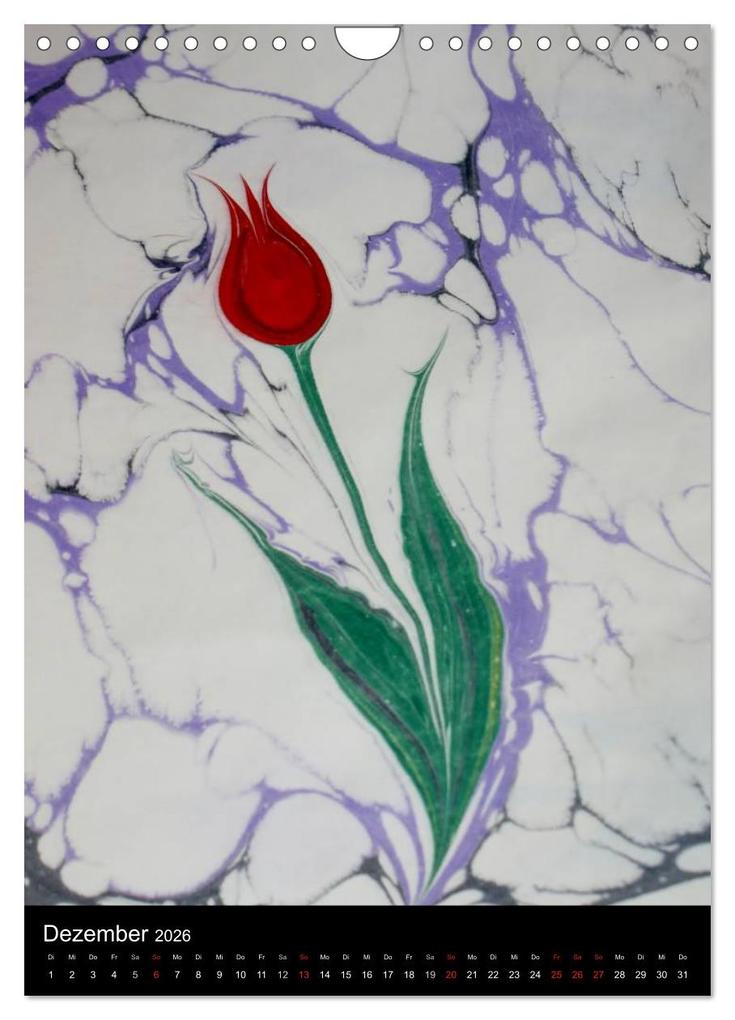 Weitere Ansicht: Ebru - Marmorieren auf Wasser (Wandkalender 2026 DIN A4 hoch), CALVENDO Monatskalender | Ebru Oezel, Calvendo