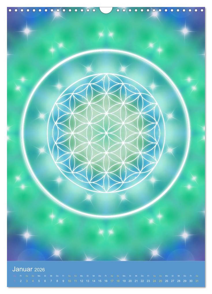 Weitere Ansicht: Blume des Lebens - Harmonie durch Symbolkraft (Wandkalender 2026 DIN A3 hoch), CALVENDO Monatskalender | Gaby Shayana Hoffmann, Calvendo