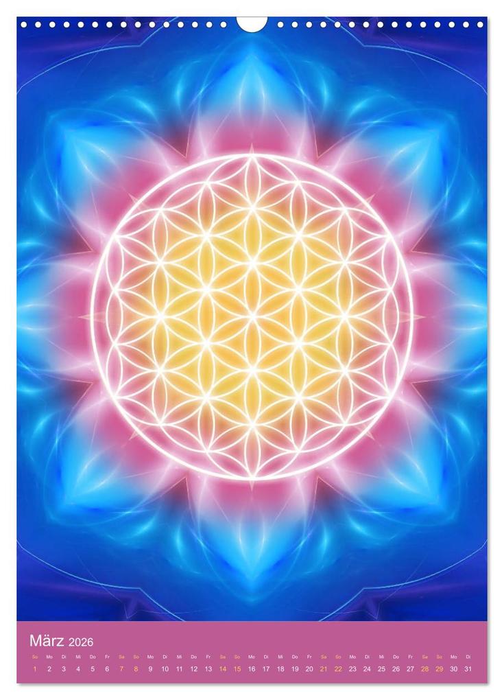 Weitere Ansicht: Blume des Lebens - Harmonie durch Symbolkraft (Wandkalender 2026 DIN A3 hoch), CALVENDO Monatskalender | Gaby Shayana Hoffmann, Calvendo