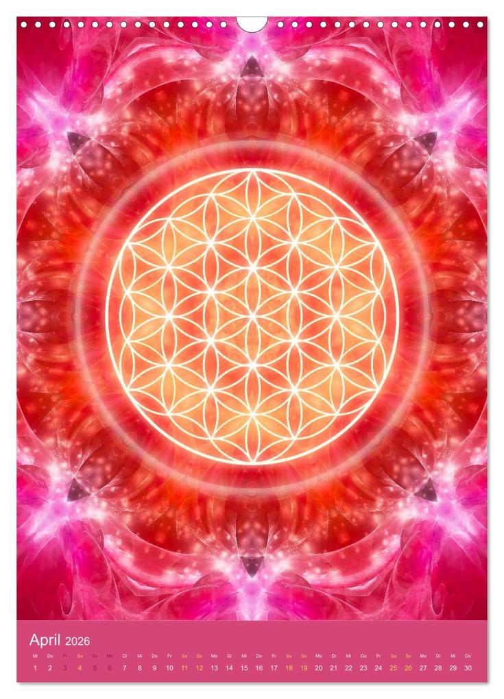 Weitere Ansicht: Blume des Lebens - Harmonie durch Symbolkraft (Wandkalender 2026 DIN A3 hoch), CALVENDO Monatskalender | Gaby Shayana Hoffmann, Calvendo