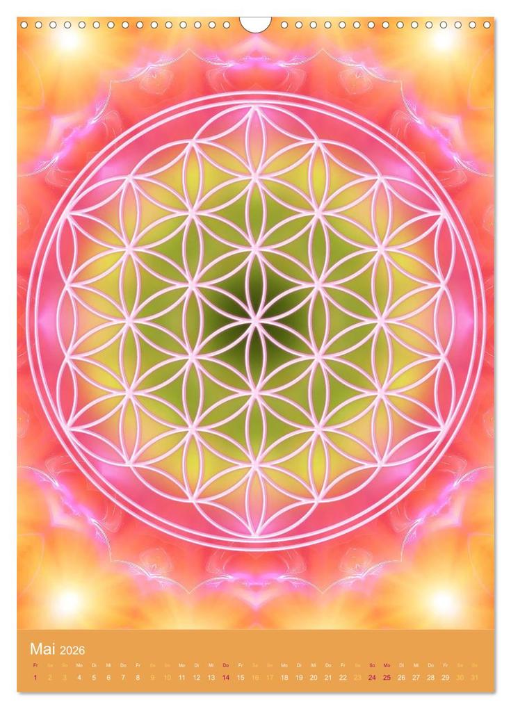 Weitere Ansicht: Blume des Lebens - Harmonie durch Symbolkraft (Wandkalender 2026 DIN A3 hoch), CALVENDO Monatskalender | Gaby Shayana Hoffmann, Calvendo