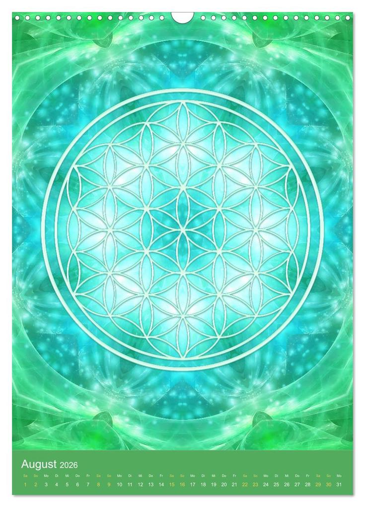 Weitere Ansicht: Blume des Lebens - Harmonie durch Symbolkraft (Wandkalender 2026 DIN A3 hoch), CALVENDO Monatskalender | Gaby Shayana Hoffmann, Calvendo