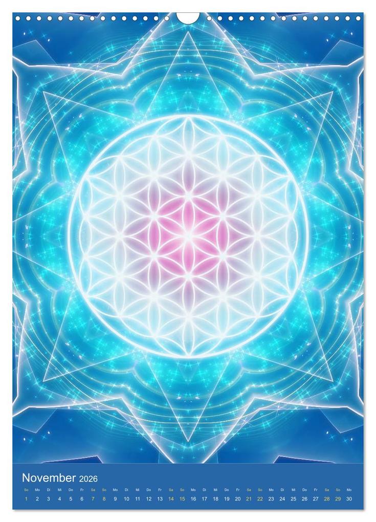 Weitere Ansicht: Blume des Lebens - Harmonie durch Symbolkraft (Wandkalender 2026 DIN A3 hoch), CALVENDO Monatskalender | Gaby Shayana Hoffmann, Calvendo
