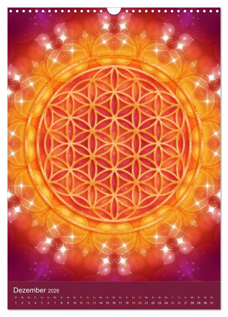 Weitere Ansicht: Blume des Lebens - Harmonie durch Symbolkraft (Wandkalender 2026 DIN A3 hoch), CALVENDO Monatskalender | Gaby Shayana Hoffmann, Calvendo