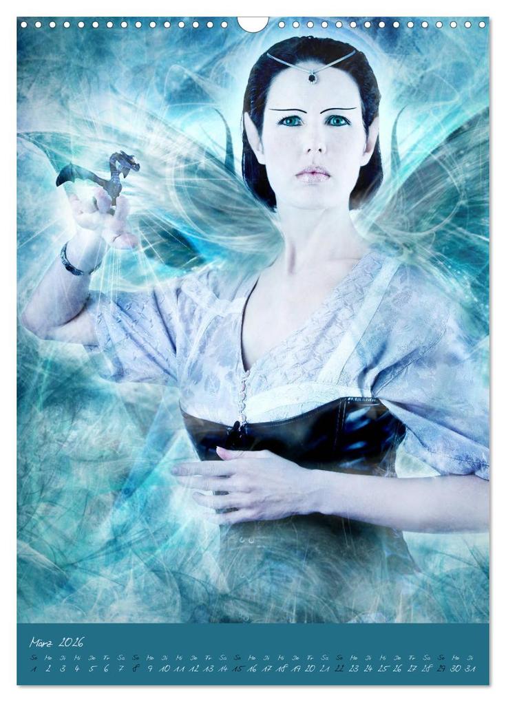 Weitere Ansicht: Lichtwesen - Die helle Seite der Magie (Wandkalender 2026 DIN A3 hoch), CALVENDO Monatskalender | Ravienne Art, Calvendo