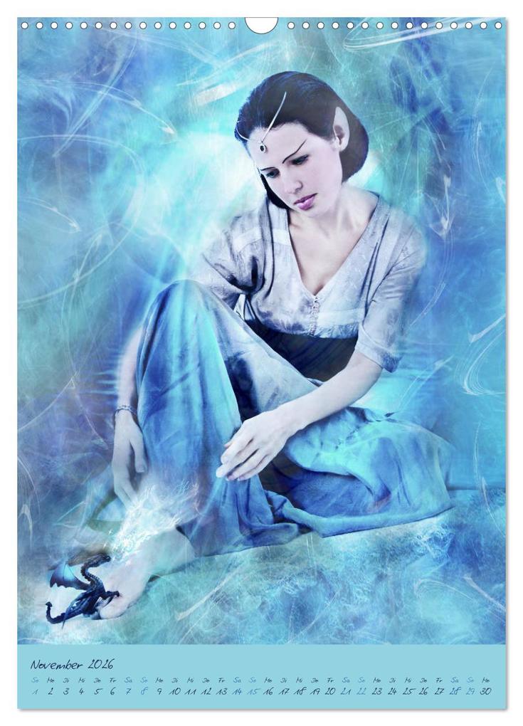 Weitere Ansicht: Lichtwesen - Die helle Seite der Magie (Wandkalender 2026 DIN A3 hoch), CALVENDO Monatskalender | Ravienne Art, Calvendo