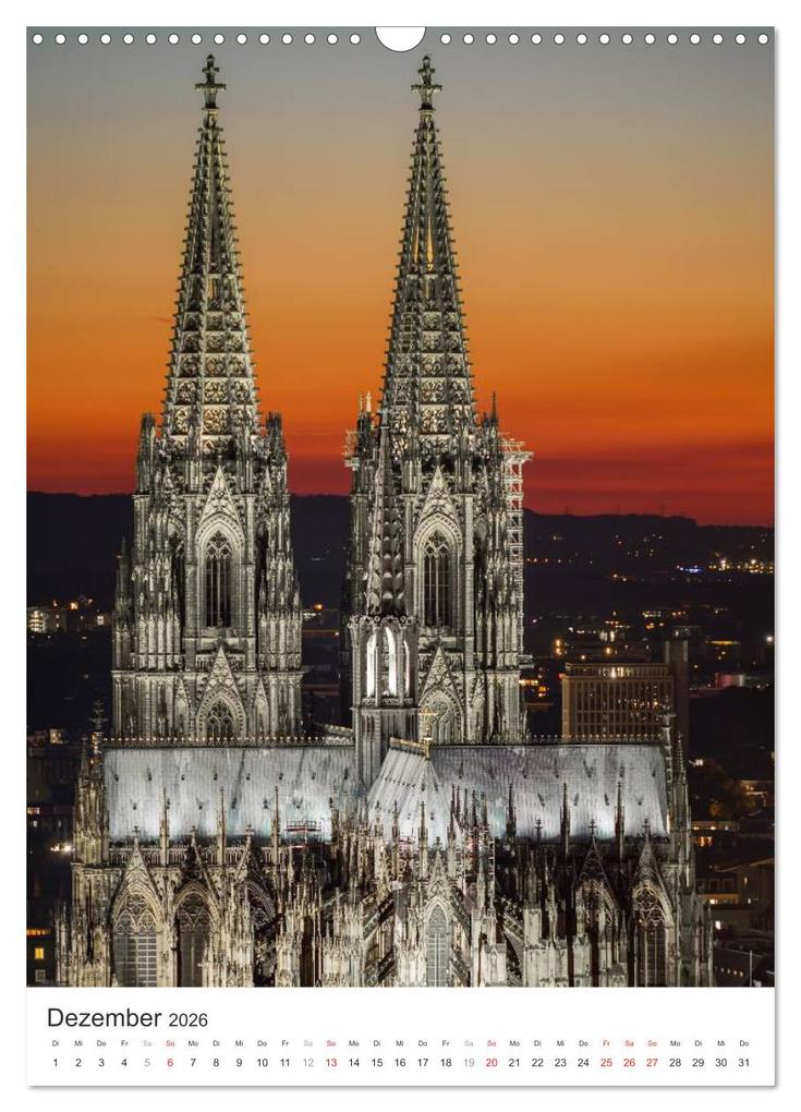 Weitere Ansicht: Kölner Dom - Blickwinkel auf ein Wahrzeichen (Wandkalender 2026 DIN A3 hoch), CALVENDO Monatskalender | Calvendo, rclassen, rclassen rclassen
