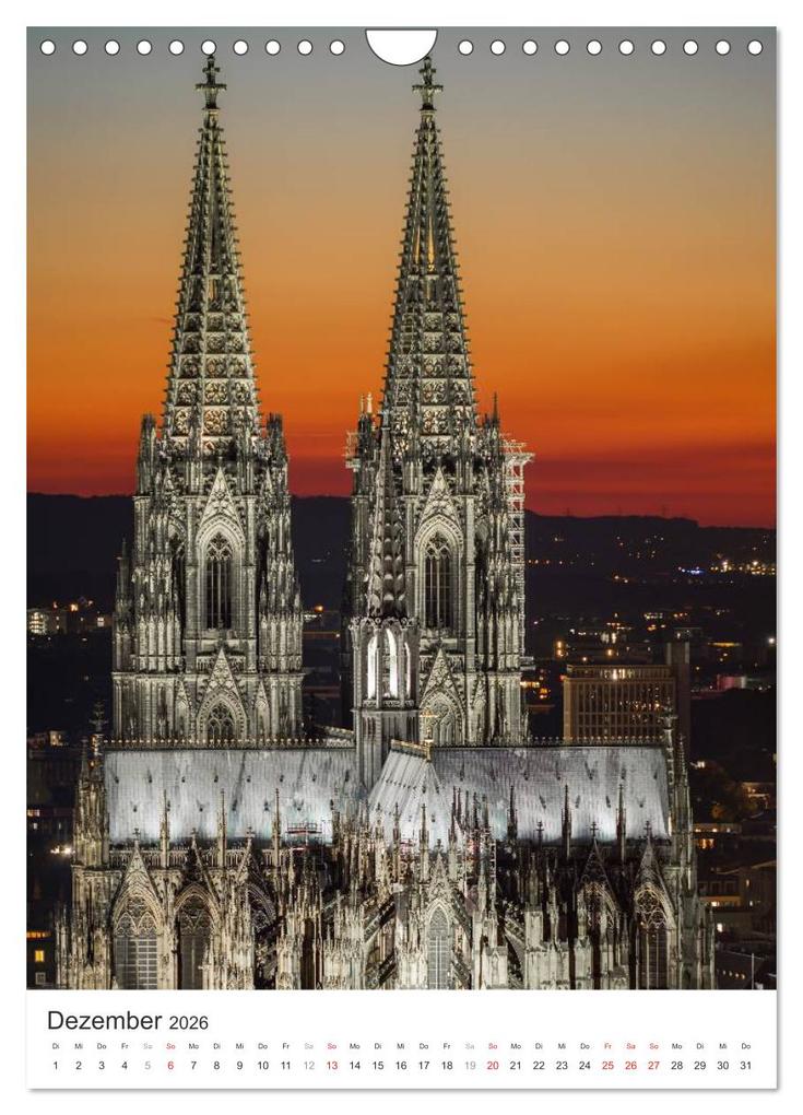 Weitere Ansicht: Kölner Dom - Blickwinkel auf ein Wahrzeichen (Wandkalender 2026 DIN A4 hoch), CALVENDO Monatskalender | Calvendo, rclassen, rclassen rclassen
