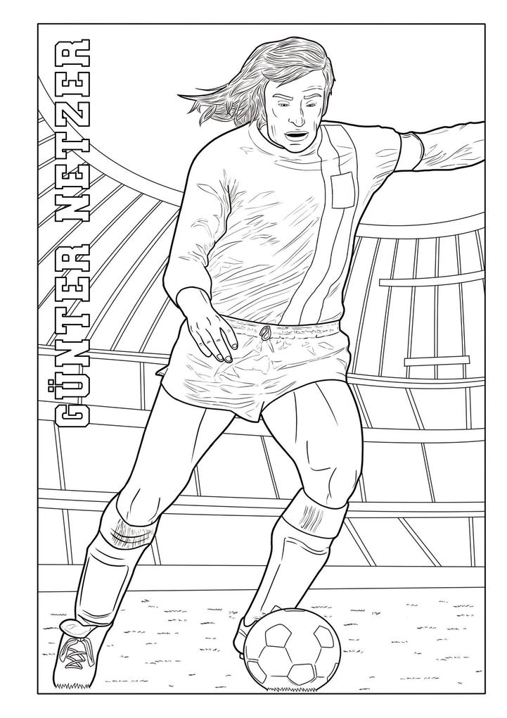 Weitere Ansicht: Fußball-Malbuch STARS & LEGENDEN der deutschen Nationalmannschaft ab 6 Jahren mit 50 Motiven zum Ausmalen - ohne Spielersteckbrief | Josef Mickey Müller