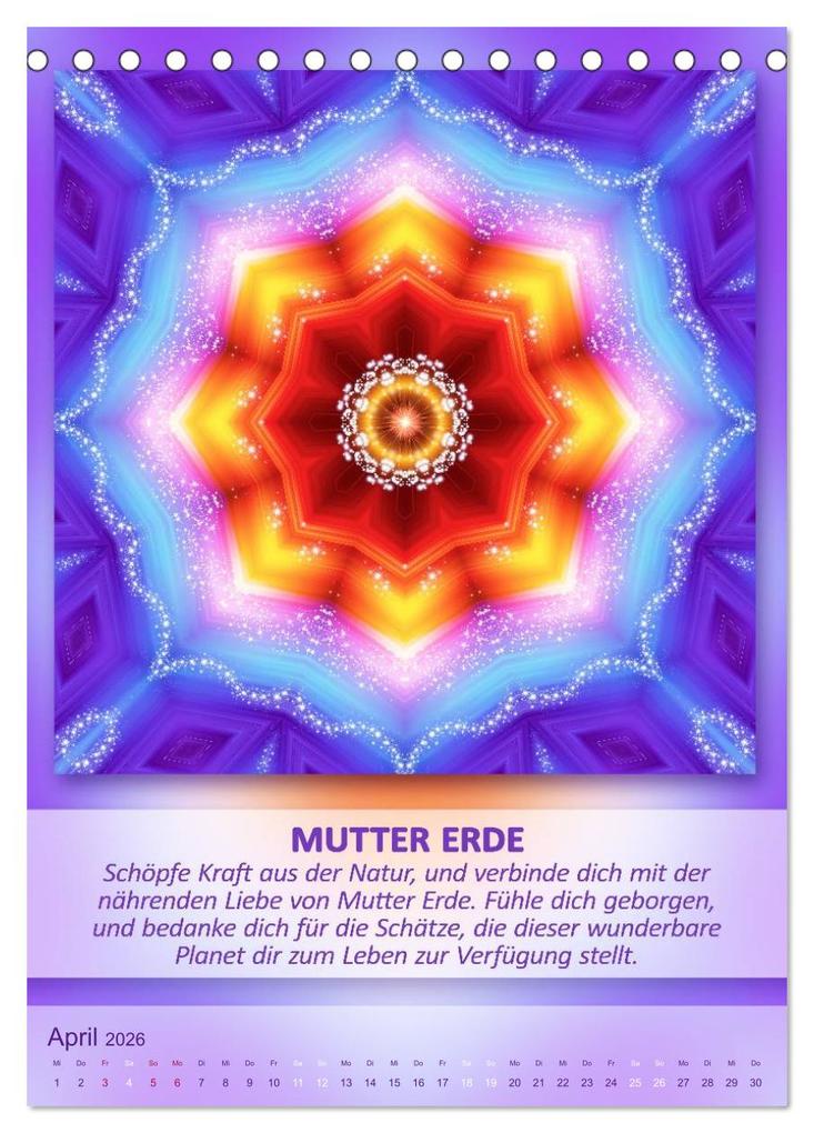 Weitere Ansicht: Light Energy Mandalas - Kalender - Vol. 2 (Tischkalender 2026 DIN A5 hoch), CALVENDO Monatskalender | Gaby Shayana Hoffmann, Calvendo