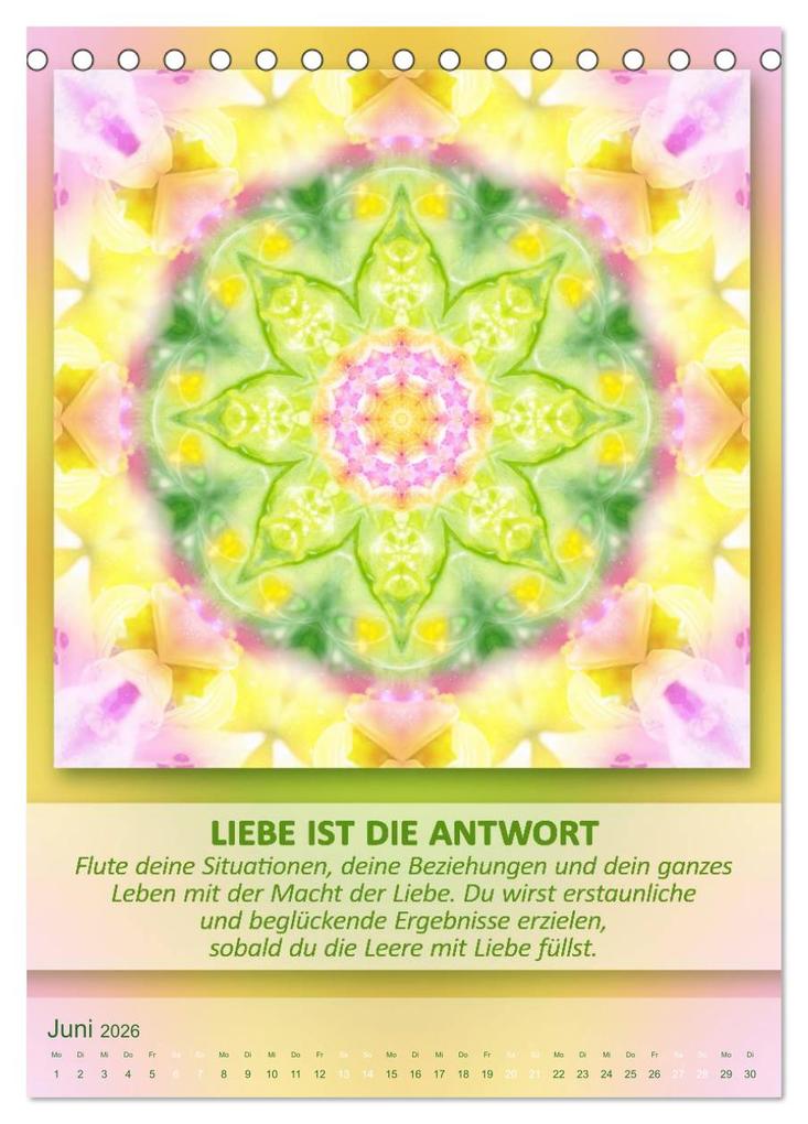 Weitere Ansicht: Light Energy Mandalas - Kalender - Vol. 2 (Tischkalender 2026 DIN A5 hoch), CALVENDO Monatskalender | Gaby Shayana Hoffmann, Calvendo