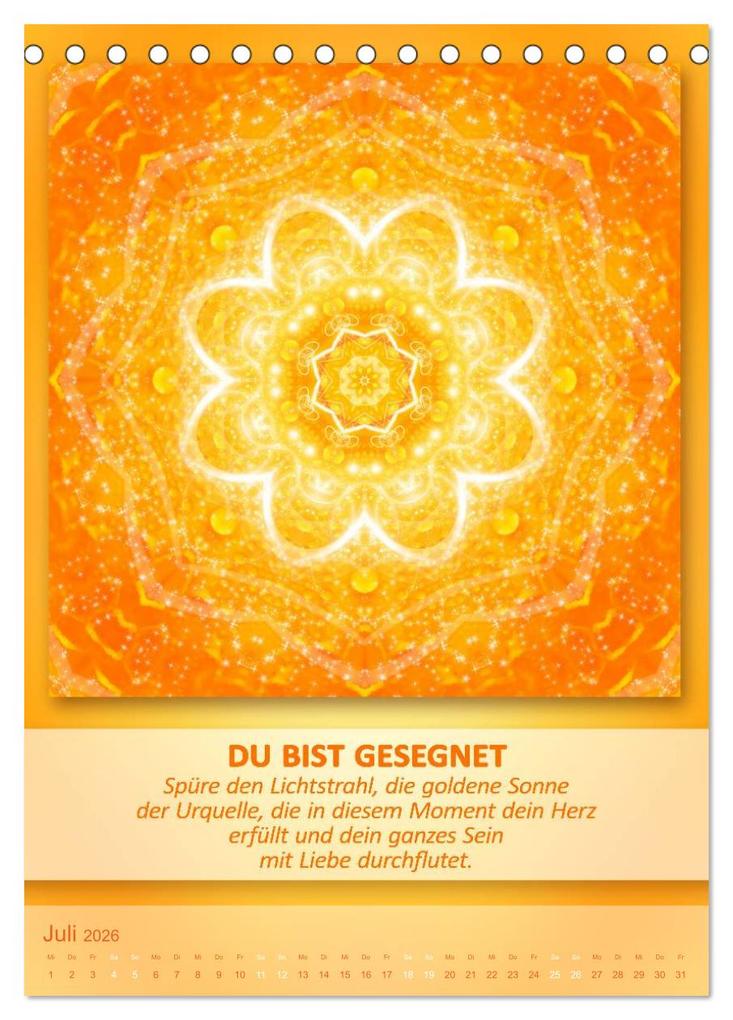 Weitere Ansicht: Light Energy Mandalas - Kalender - Vol. 2 (Tischkalender 2026 DIN A5 hoch), CALVENDO Monatskalender | Gaby Shayana Hoffmann, Calvendo