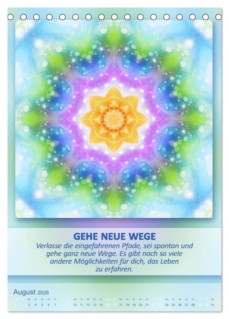 Weitere Ansicht: Light Energy Mandalas - Kalender - Vol. 2 (Tischkalender 2026 DIN A5 hoch), CALVENDO Monatskalender | Gaby Shayana Hoffmann, Calvendo