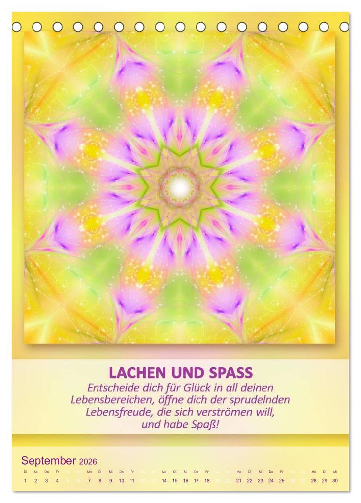 Weitere Ansicht: Light Energy Mandalas - Kalender - Vol. 2 (Tischkalender 2026 DIN A5 hoch), CALVENDO Monatskalender | Gaby Shayana Hoffmann, Calvendo