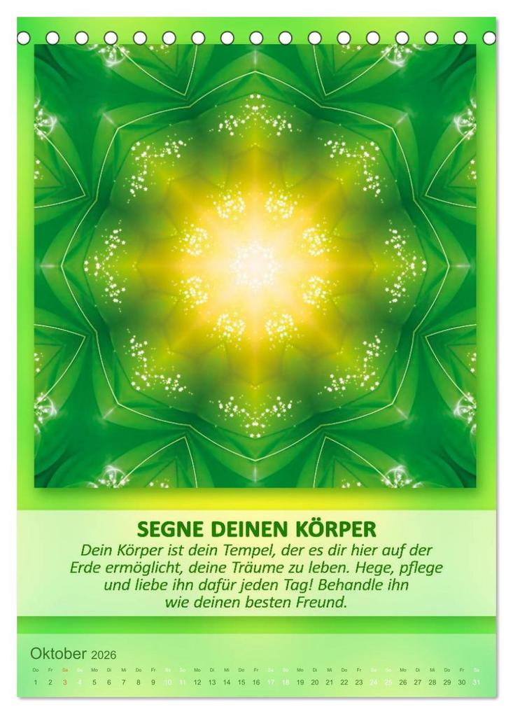 Weitere Ansicht: Light Energy Mandalas - Kalender - Vol. 2 (Tischkalender 2026 DIN A5 hoch), CALVENDO Monatskalender | Gaby Shayana Hoffmann, Calvendo