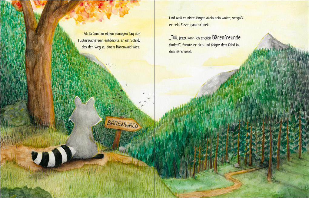 Weitere Ansicht: Krümel Waschbär | Michaela Schwamberger