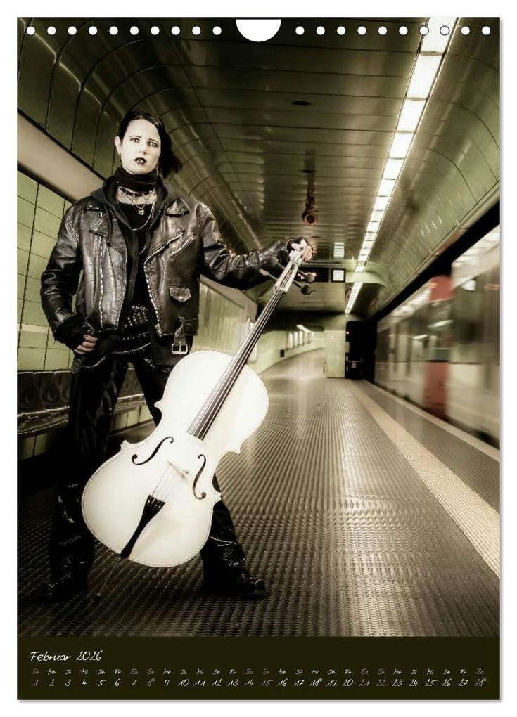 Weitere Ansicht: Weißes Cello auf Reisen (Wandkalender 2026 DIN A4 hoch), CALVENDO Monatskalender | Ravienne Art, Calvendo
