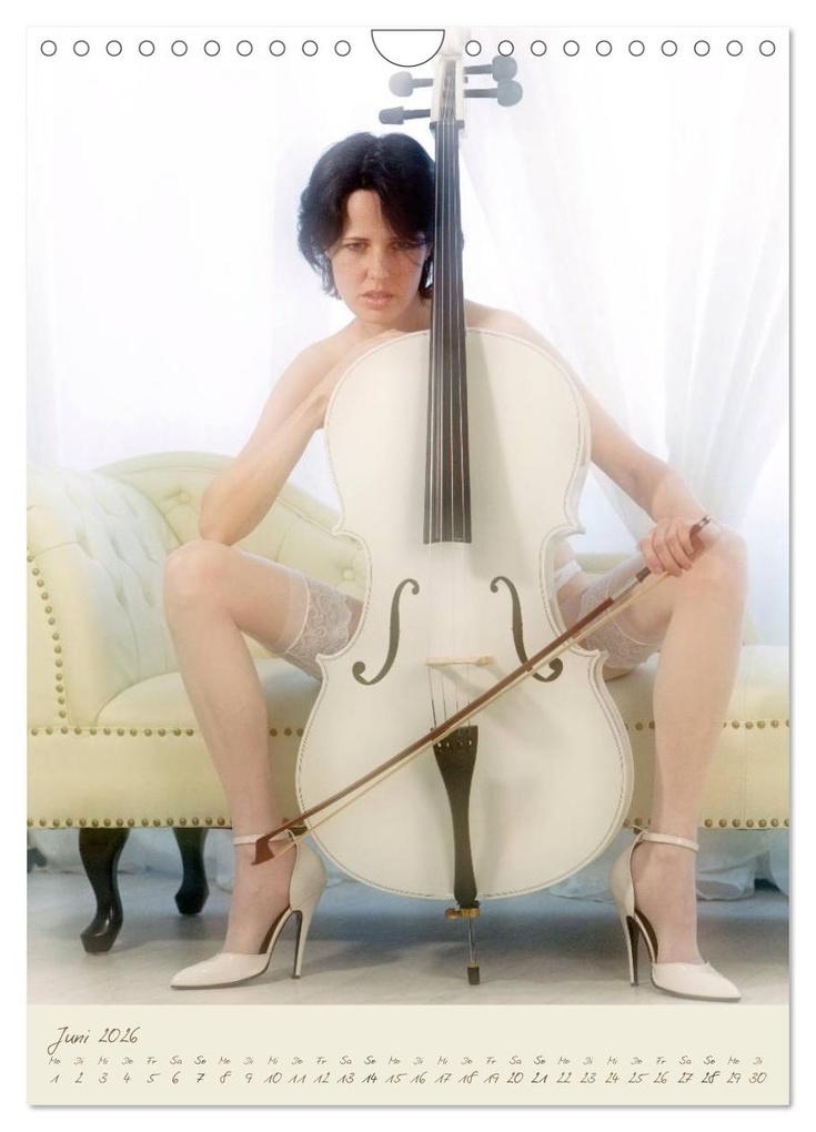Weitere Ansicht: Weißes Cello auf Reisen (Wandkalender 2026 DIN A4 hoch), CALVENDO Monatskalender | Ravienne Art, Calvendo