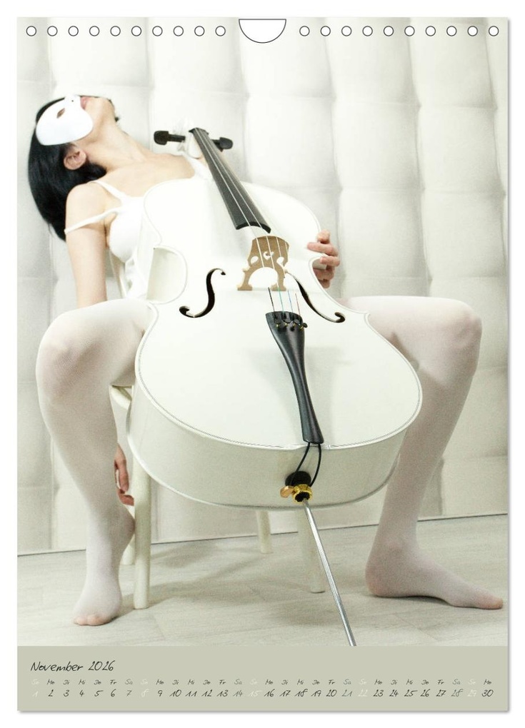 Weitere Ansicht: Weißes Cello auf Reisen (Wandkalender 2026 DIN A4 hoch), CALVENDO Monatskalender | Ravienne Art, Calvendo
