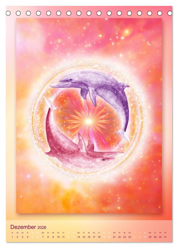 Weitere Ansicht: Delfine - Kalender (Tischkalender 2026 DIN A5 hoch), CALVENDO Monatskalender | Calvendo, Gaby Shayana Hoffmann