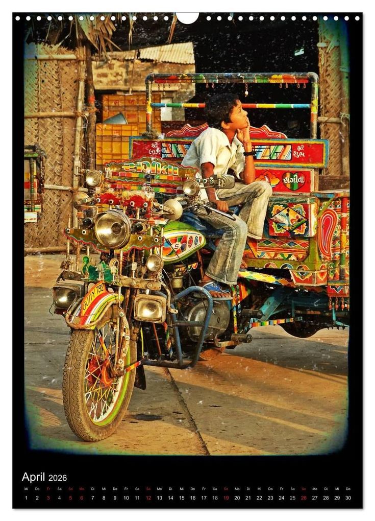 Weitere Ansicht: india RETROspective - Indien Kalender (Wandkalender 2026 DIN A3 hoch), CALVENDO Monatskalender | Calvendo, Sebastian Heinrich