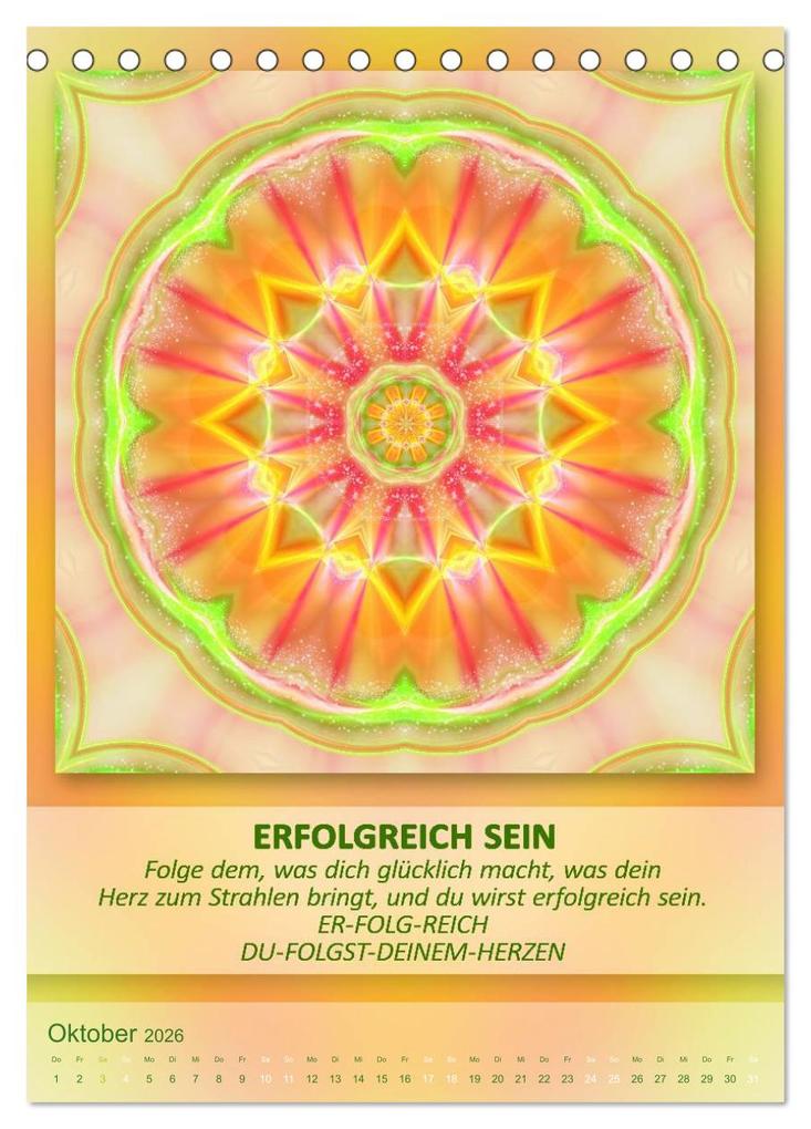 Weitere Ansicht: Light Energy Mandalas - Kalender - Vol. 1 (Tischkalender 2026 DIN A5 hoch), CALVENDO Monatskalender | Calvendo, Gaby Shayana Hoffmann