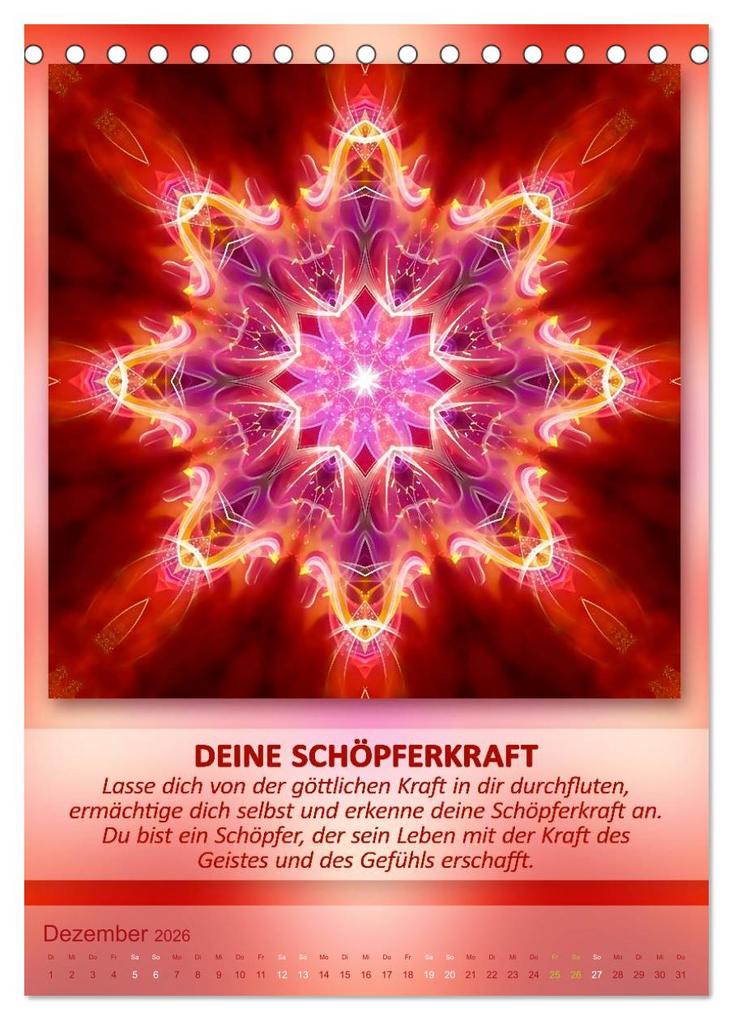 Weitere Ansicht: Light Energy Mandalas - Kalender - Vol. 1 (Tischkalender 2026 DIN A5 hoch), CALVENDO Monatskalender | Calvendo, Gaby Shayana Hoffmann