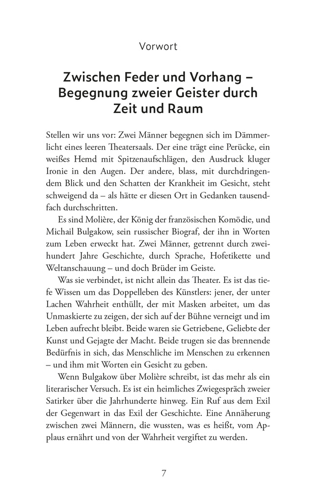Weitere Ansicht: Das Leben des Monsieur de Molière. Ein biografischer Roman | Michail Bulgakow
