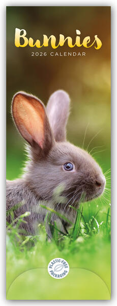 Produktbild: Bunnies - Hasen - Kaninchen 2026 - Slimline-Kalender | Carousel Calendar