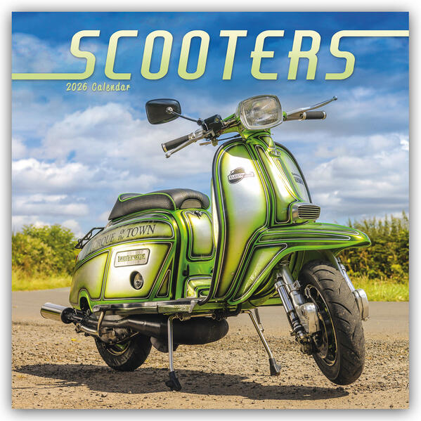 Produktbild: Scooters - Motorroller 2026 - Wand-Kalender | Carousel Calendar