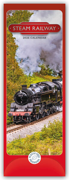 Produktbild: Steam Railway - Dampfeisenbahnen 2026 - Slimline-Kalender | Carousel Calendar