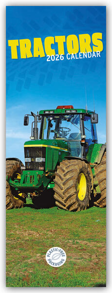 Produktbild: Tractors - Traktoren 2026 - Slimline-Kalender | Carousel Calendar