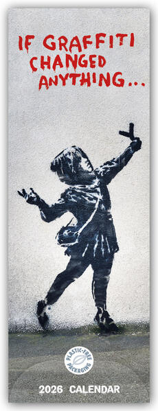 Produktbild: Banksy - If Graffiti Changed Anything 2026 - Slimline-Kalender | Carousel Calendar